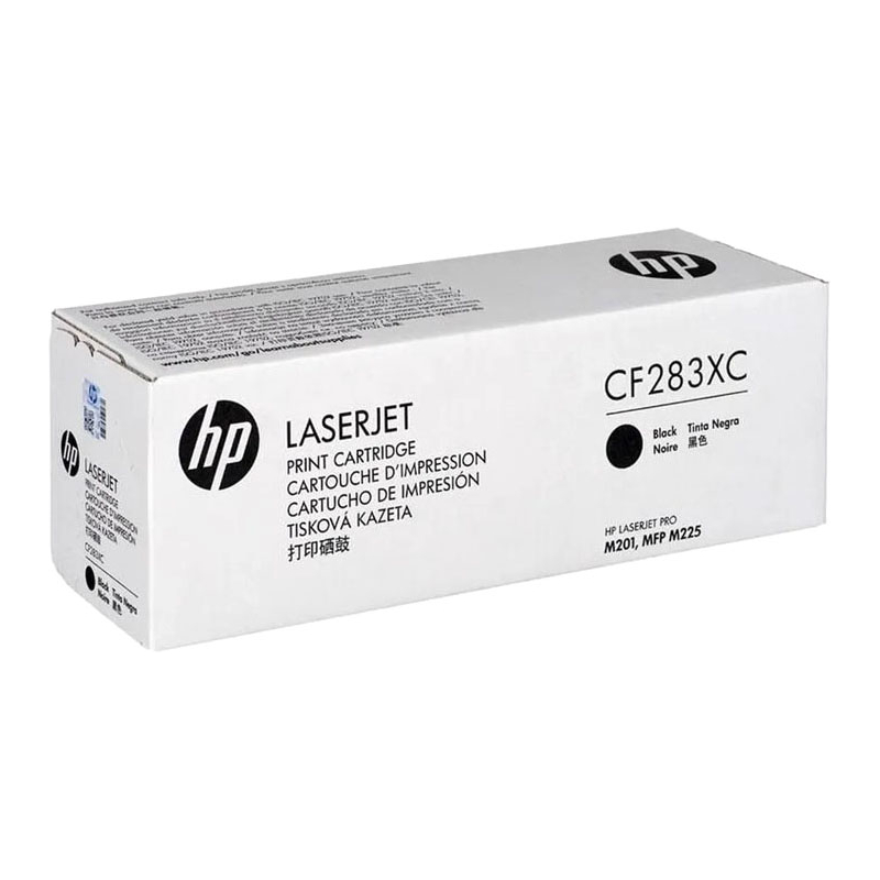 

Картридж лазерный HP 83X/CF283XC, черный, 2200 страниц, оригинальный для HP M201/MFP M225, белая коробка с чипом, 83X