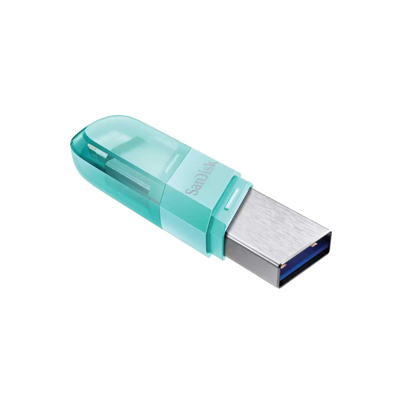 

Флешка 64Gb USB 3.1/Lightning Sandisk IXpand Flip, мятный/зеленый (SDIX90N-064G-GN6NK)