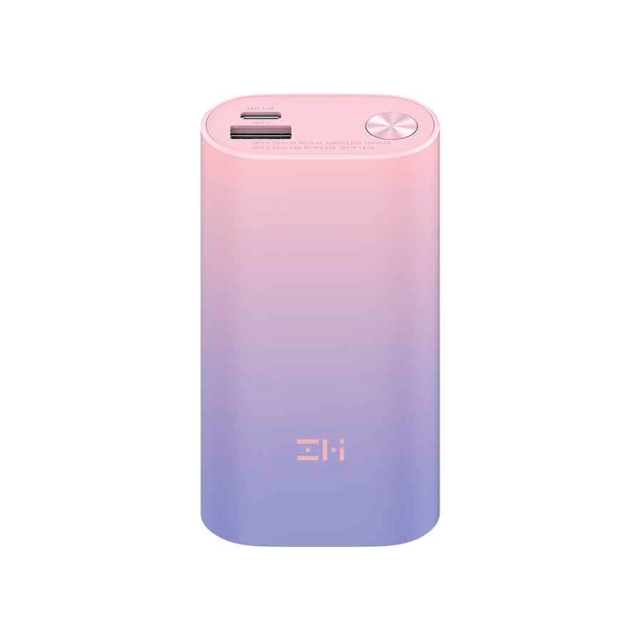 

Портативный аккумулятор (Powerbank) ZMI ZMIQB818, 10000 мА·ч, 2xUSB, 3А, Type-C, QC, PD, розовый/фиолетовый (QB818), ZMIQB818