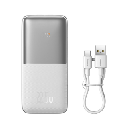 

Портативный аккумулятор (Powerbank) BASEUS PPBD2-1022, 10 А·ч, 2xUSB, 3А, Type-C, QC, PD, белый (PPBD040002), PPBD2-1022