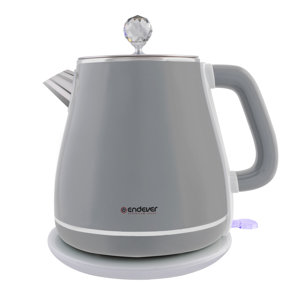 

Чайник Endever SkyLine KR-254S 1.8л. 2.2 кВт, пластик, серый (90268), KR-254S