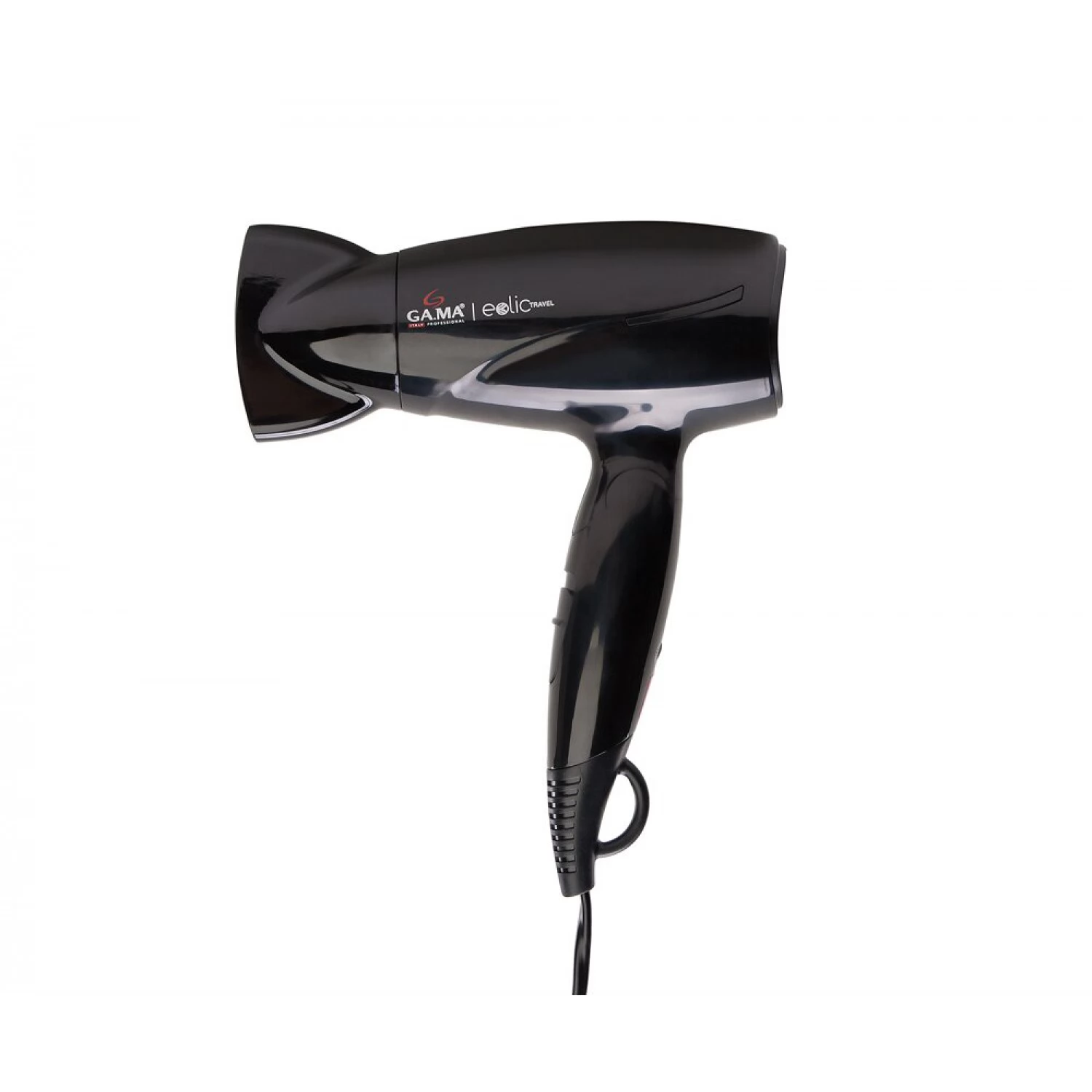 

Фен Ga.Ma Eolic Travel CX 1.6 кВт, режимов: 2, насадок: 1, черный (GH0202), Eolic Travel CX