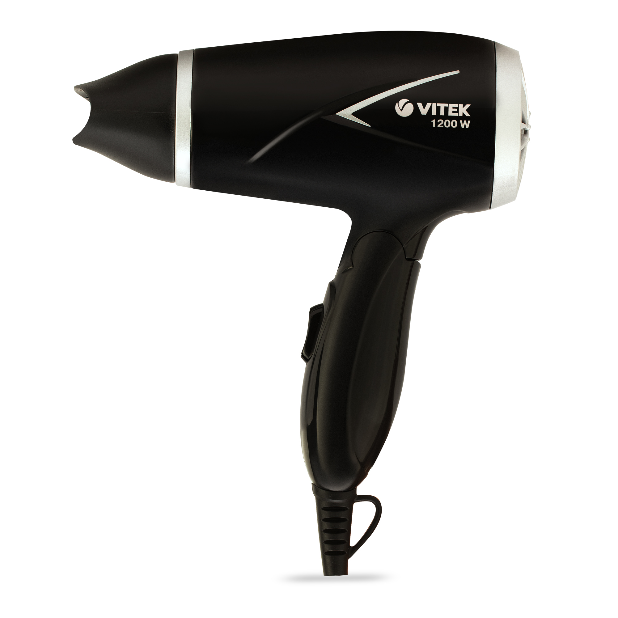 

Фен Vitek VT-1312 1.2 кВт, режимов: 2, насадок: 1, черный, VT-1312
