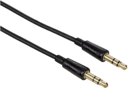 

Кабель Jack 3.5mm(M)-Jack 3.5mm(M), 1.5 м, черный Hama H-122324 (00122324), H-122324