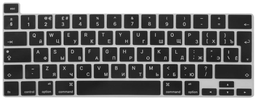 Накладка на клавиатуру Barn&Hollis для Apple Macbook Air 13 (2020), черный (УТ000021886)
