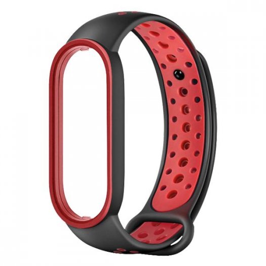 

Ремешок Red Line для Xiaomi Mi Band 7, черный/красный (УТ000033304), 0