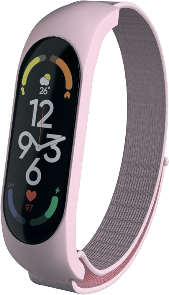 

Ремешок Red Line для Xiaomi Mi Band 7, нейлон, розовый (УТ000031749), 0