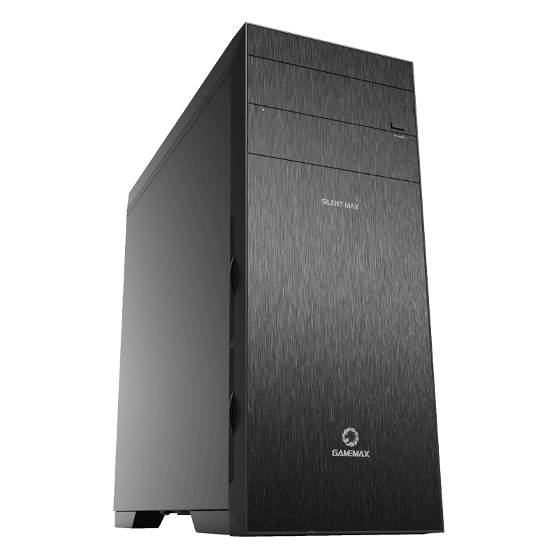 Корпус GameMax Silent Max, ATX, Midi-Tower, 2xUSB 3.0, черный, без БП (Silent Max)