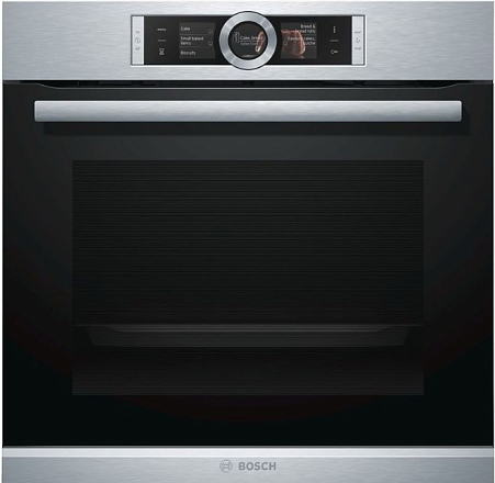 

Духовой шкаф электрический Bosch Serie 8 HBG6764S1, серебристый (HBG6764S1), HBG6764S1