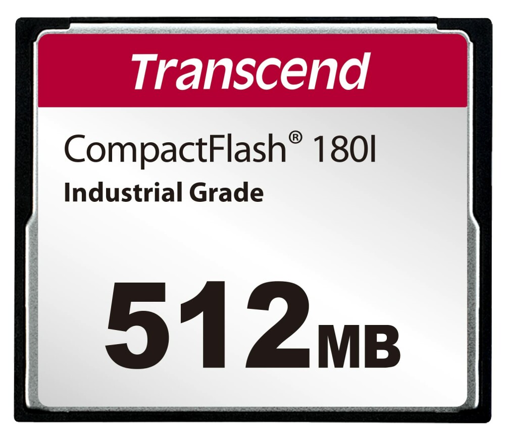 Карта памяти промышленная 512Mb CompactFlash Transcend Industrial Grade (TS512MCF180I)