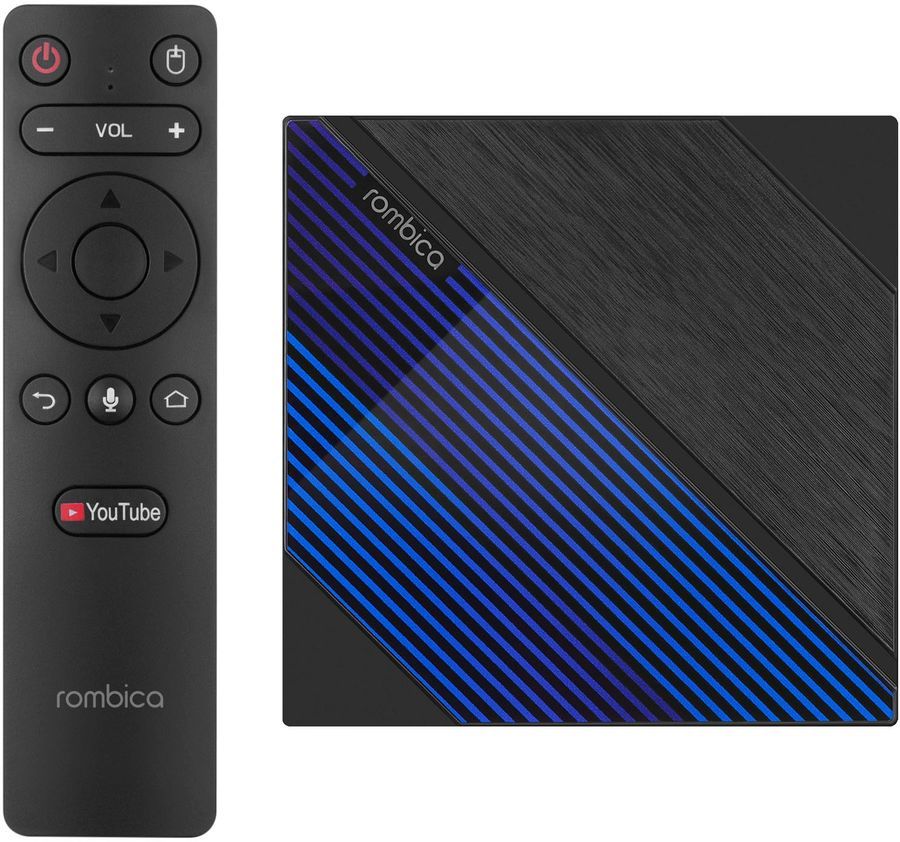 Медиаплеер Rombica TV Impact Pro 32Gb, 4K UHD, HDMI, 2xUSB 2.0, LAN, WiFi, Bluetooth (VPHY-03)