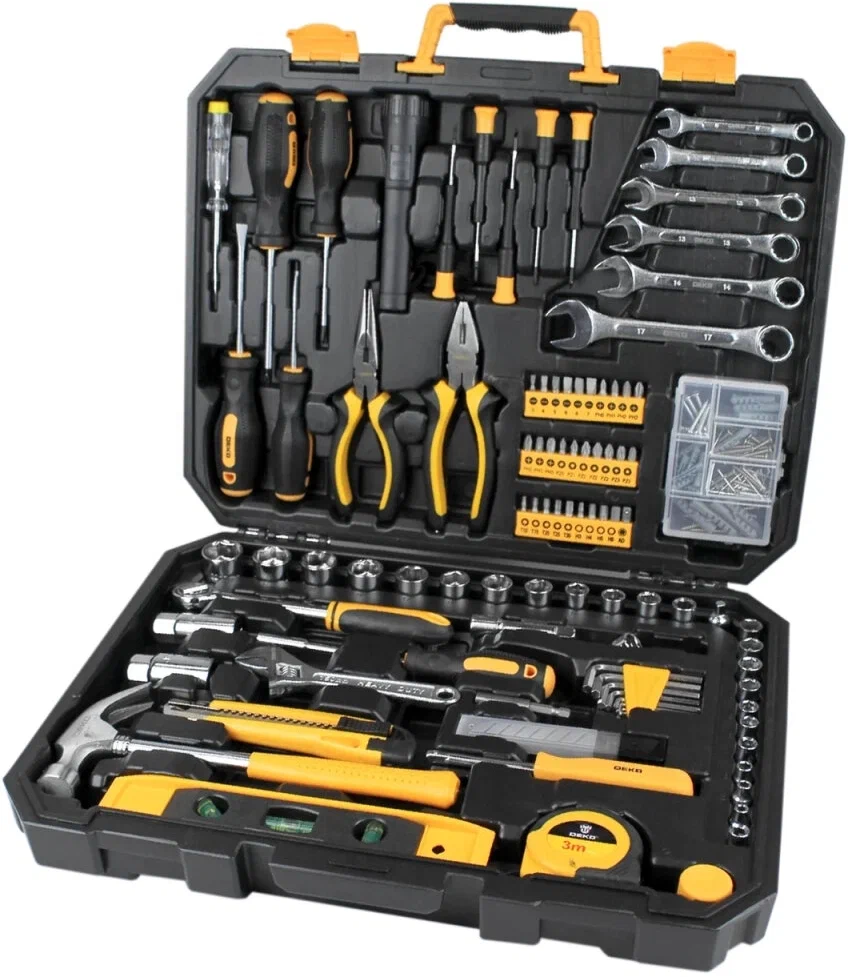 Набор инструментов deko. Набор инструментов 100 PCS Tool Set. Werkzeug 170pcs Tool Case Amazon. Deli household Tool Set dl1038l. WORKPRO 450-piece Mechanics Tool Set, Universal professional Tool Kit with Heavy Duty Case Box.