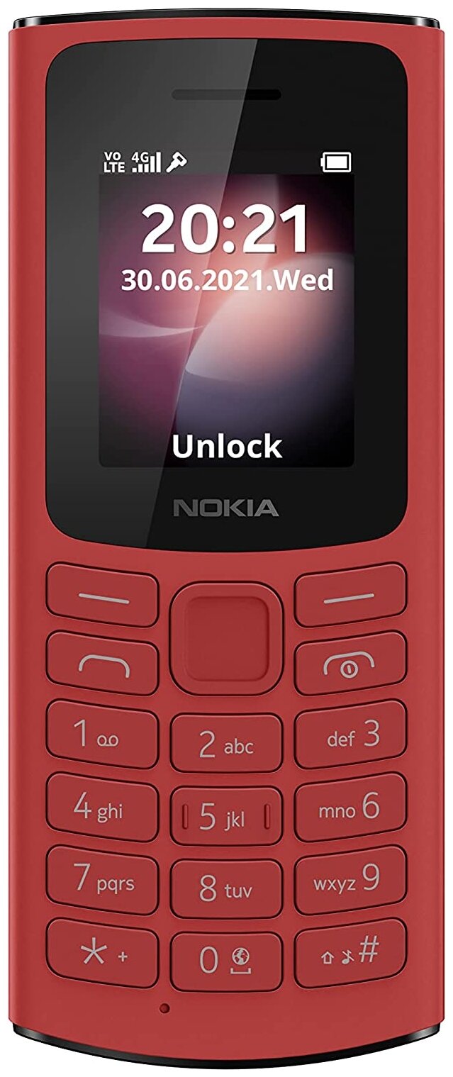 Мобильный телефон Nokia 105 TA-1557 DS красный