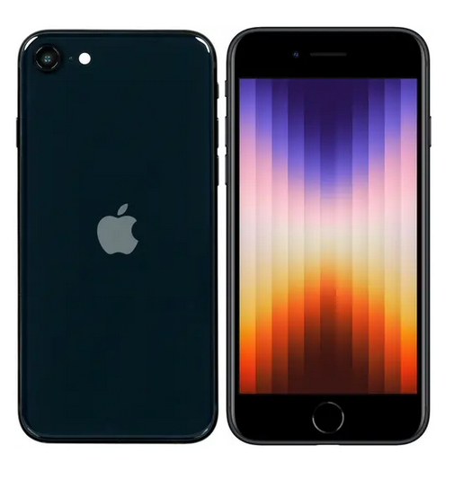

Смартфон Apple iPhone SE (2022) A2782, 4.7" 750x1334 IPS, Apple A15 Bionic, 64Gb, 3G/4G/5G, NFC, Wi-Fi, BT, Cam, 2-Sim (nano SIM+eSIM), Lightning, iOS 16, черный (MMYC3J/A), iPhone SE (2022) A2782