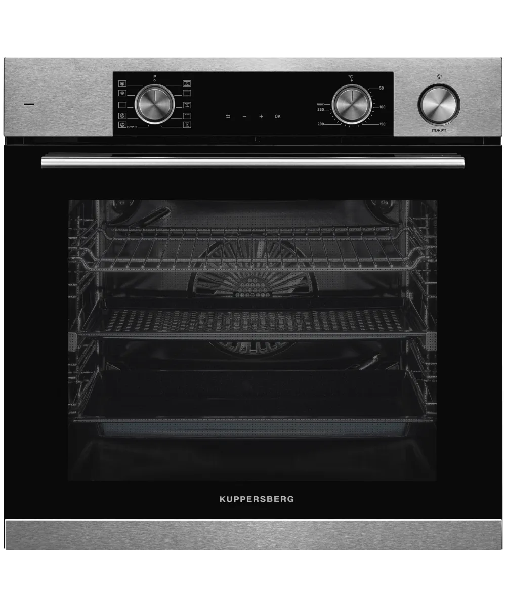 

Духовой шкаф электрический Kuppersberg KSO 610 X, нержавеющая сталь/черный (6657), KSO 610 X