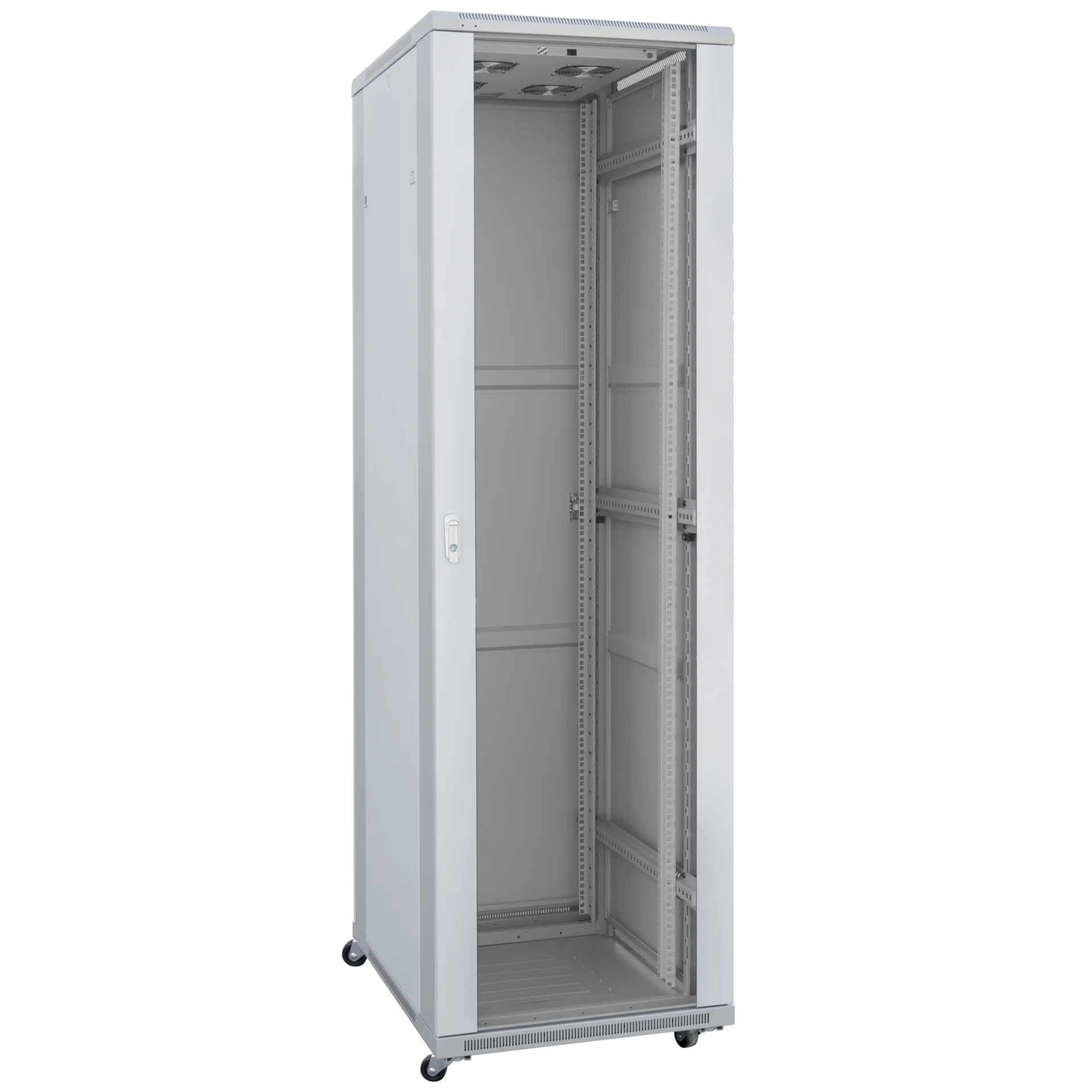 

Шкаф телекоммуникационный напольный 42U 600x600 мм, стекло/металл, серый, SNR TFC (SNR-TFC-426060-GS-G-SF)