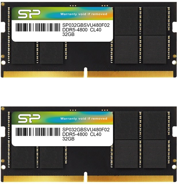 Комплект памяти DDR5 SODIMM 64Gb (2x32Gb), 4800MHz, CL40, 1.1V, Silicon Power (SP064GBSVU480F22) Retail