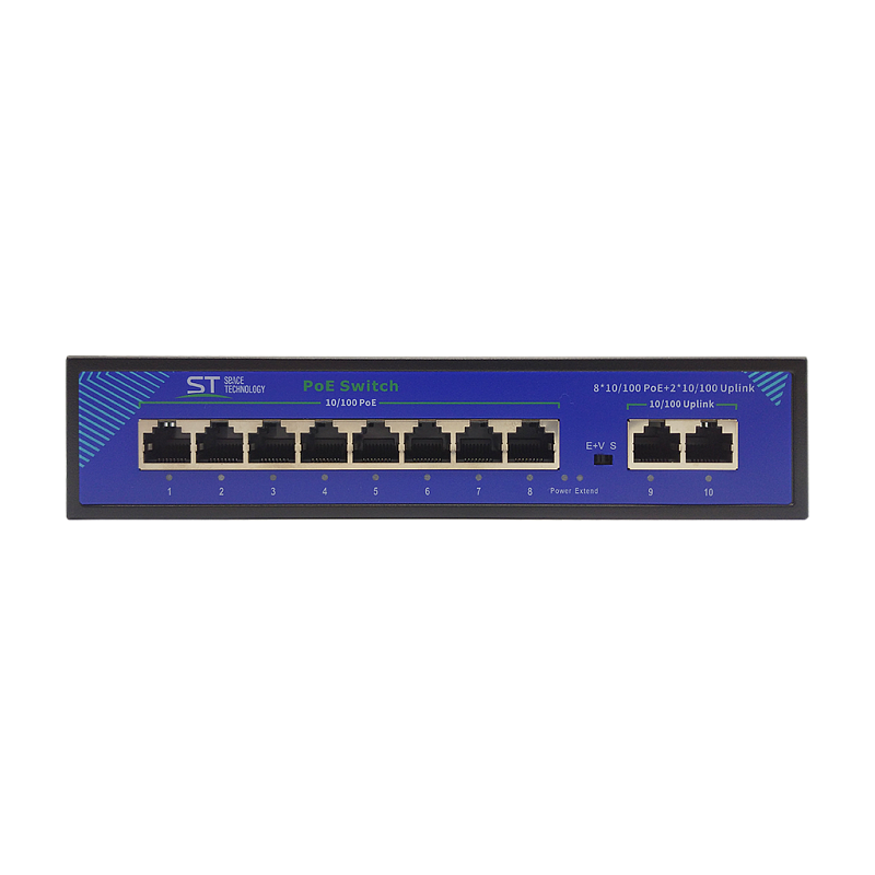 

Коммутатор Space Technology ST-S84POE (2M/96W/A) v2, кол-во портов: 10x100 Мбит/с, PoE: 8x12 Вт (макс. 30 Вт) (00-00068454), ST-S84POE (2M/96W/A) v2