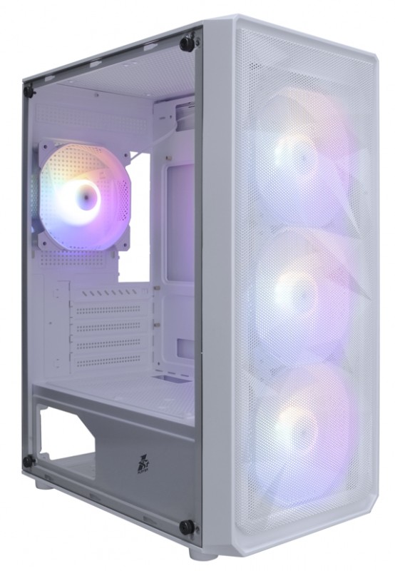 Корпус 1STPLAYER FD3-M, mATX, Midi-Tower, USB 3.0, белый, без БП (FD3-M-WH-4F1-W)