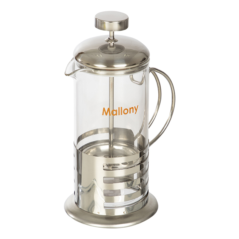 Кофе-пресс/чайник заварочный Mallony Primo, 350 мл, серебристый (007221)