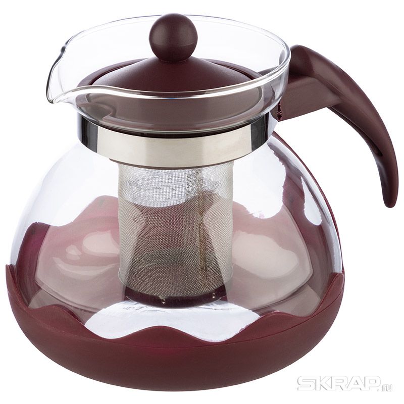 Заварочный чайник Mallony DECOTTO-1500, 1.5 л, красный (910107)