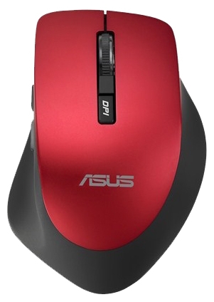 Мышь беспроводная ASUS WT425, 1600dpi, оптическая светодиодная, Wireless, USB, красный (90XB0280-BMU030)