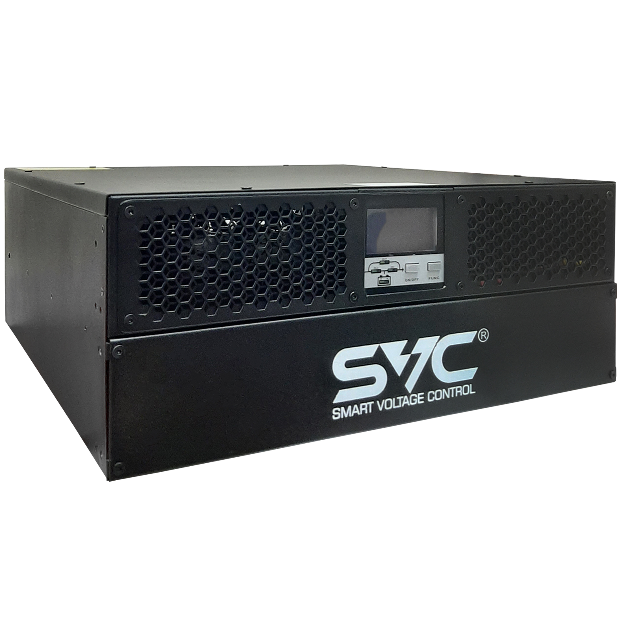 ИБП SVC RT-2KL-LCD/R7, 2000 В·А, 1.8 кВт, EURO, розеток - 4, USB, черный (RT-2KL-LCD/R7)