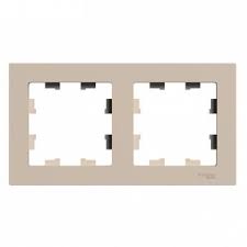 

Рамка Systeme Electric AtlasDesign, 2-поста, песочный (ATN001202)