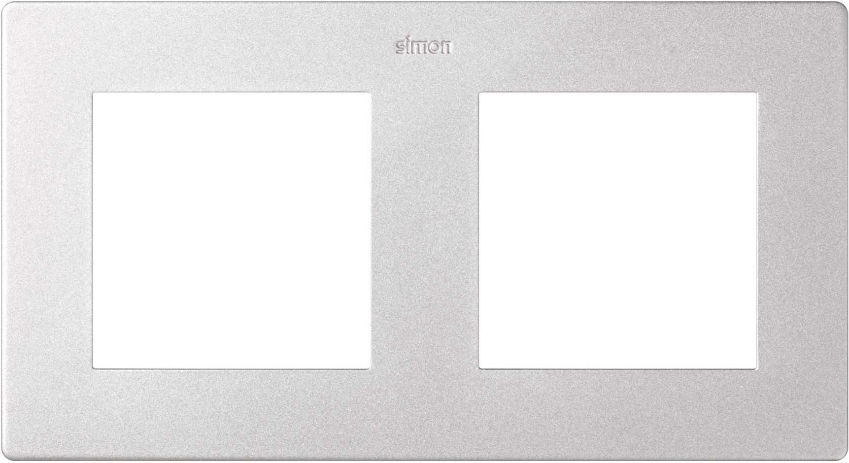 

Рамка Simon 24, горизонтальная и вертикальная, 2-поста, алюминий (2400620-033)