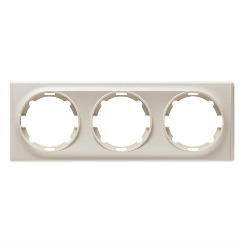 Рамка OneKeyElectro Florence, 3-поста, бежевый