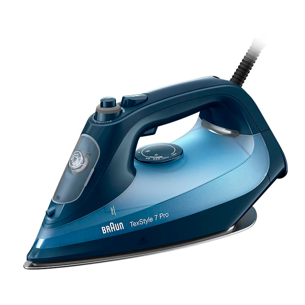 

Утюг Braun TexStyle 7 SI7160BL 3 кВт, длина шнура 2.5 м, синий, SI7160BL