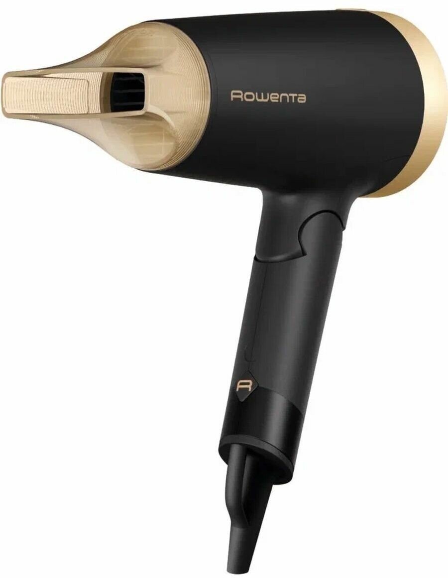 Фен Rowenta Express Style CV1830F0 1.6 кВт, режимов: 2, насадок: 1, черный/золотистый (1830008812)