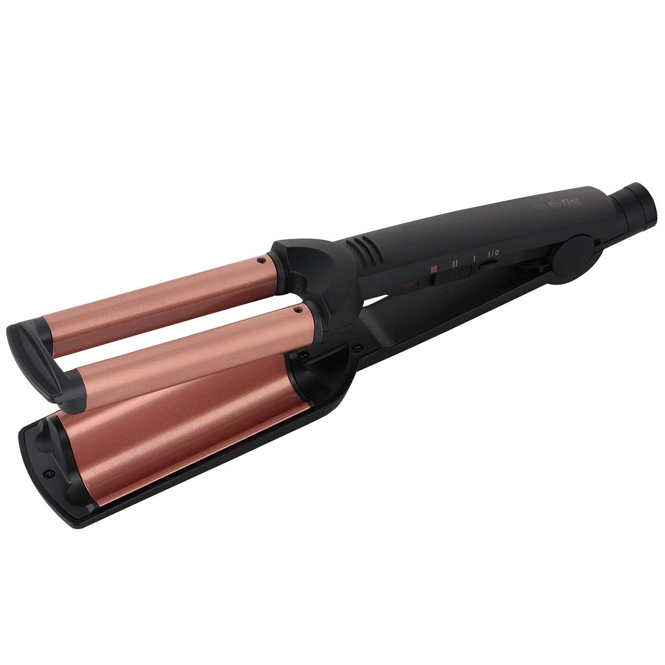 Щипцы Babyliss W2447E, 200°C, 85 Вт, керамика/турмалин покрытие, режимов: 3, петля для подвешивания, 2.5 м, черный