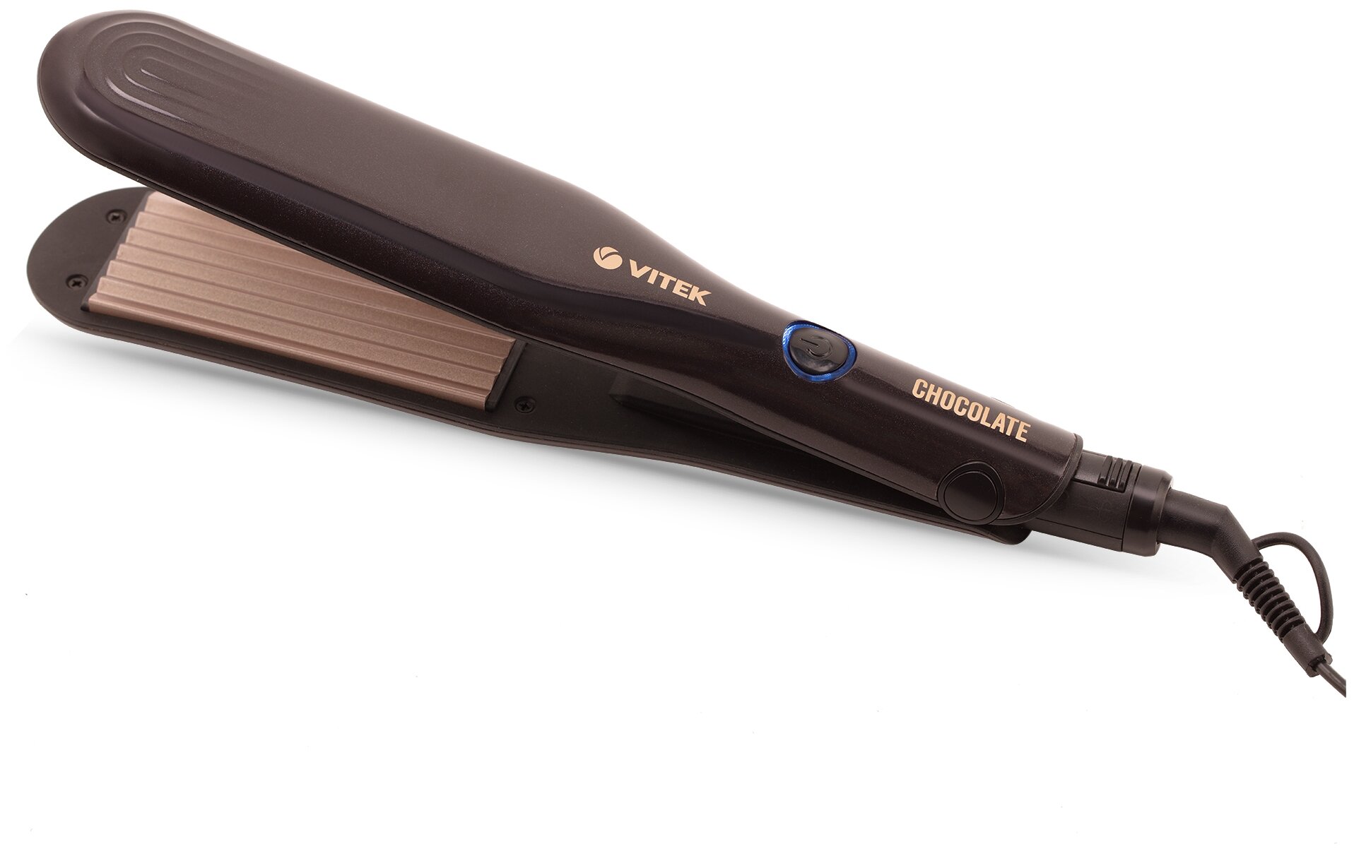 Щипцы-гофре Vitek VT-2502, 220°C, 62 Вт, турмалиновое покрытие, режимов: 1