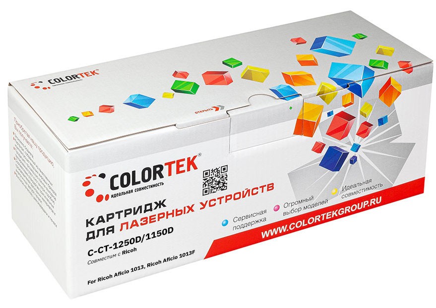 

Картридж Colortek 1250D/1150D для Ricoh (СТ-1250D/1150D)