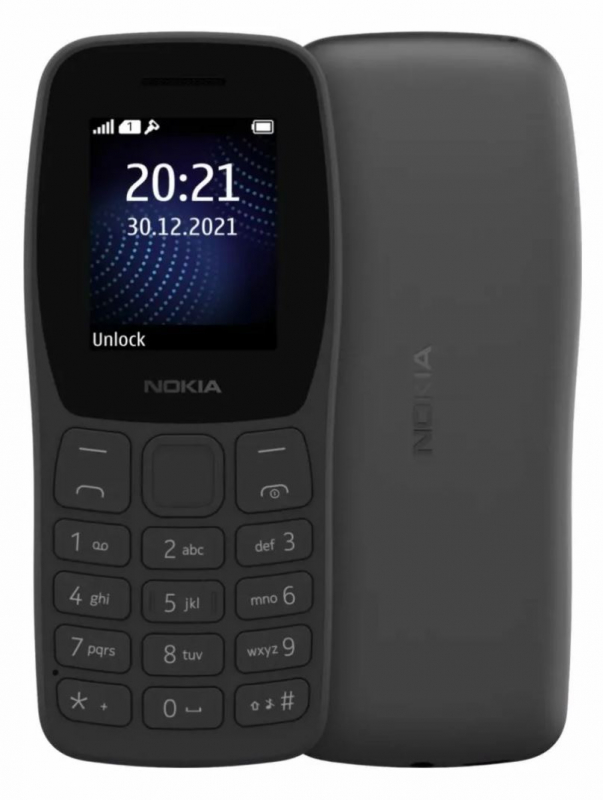 Мобильный телефон Nokia 105 TA-1432 SS черный