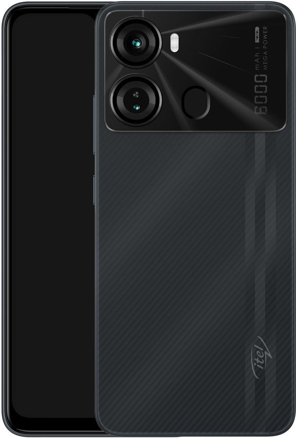 

Смартфон ITEL P40, 6.6" 720x1612 TFT, Unisoc SC9863A1, 4Gb RAM, 128Gb, 3G/4G, NFC, Wi-Fi, BT, 2xCam, 2-Sim, 6000 мА⋅ч, Micro-USB, Android 12 Go, черный, P40