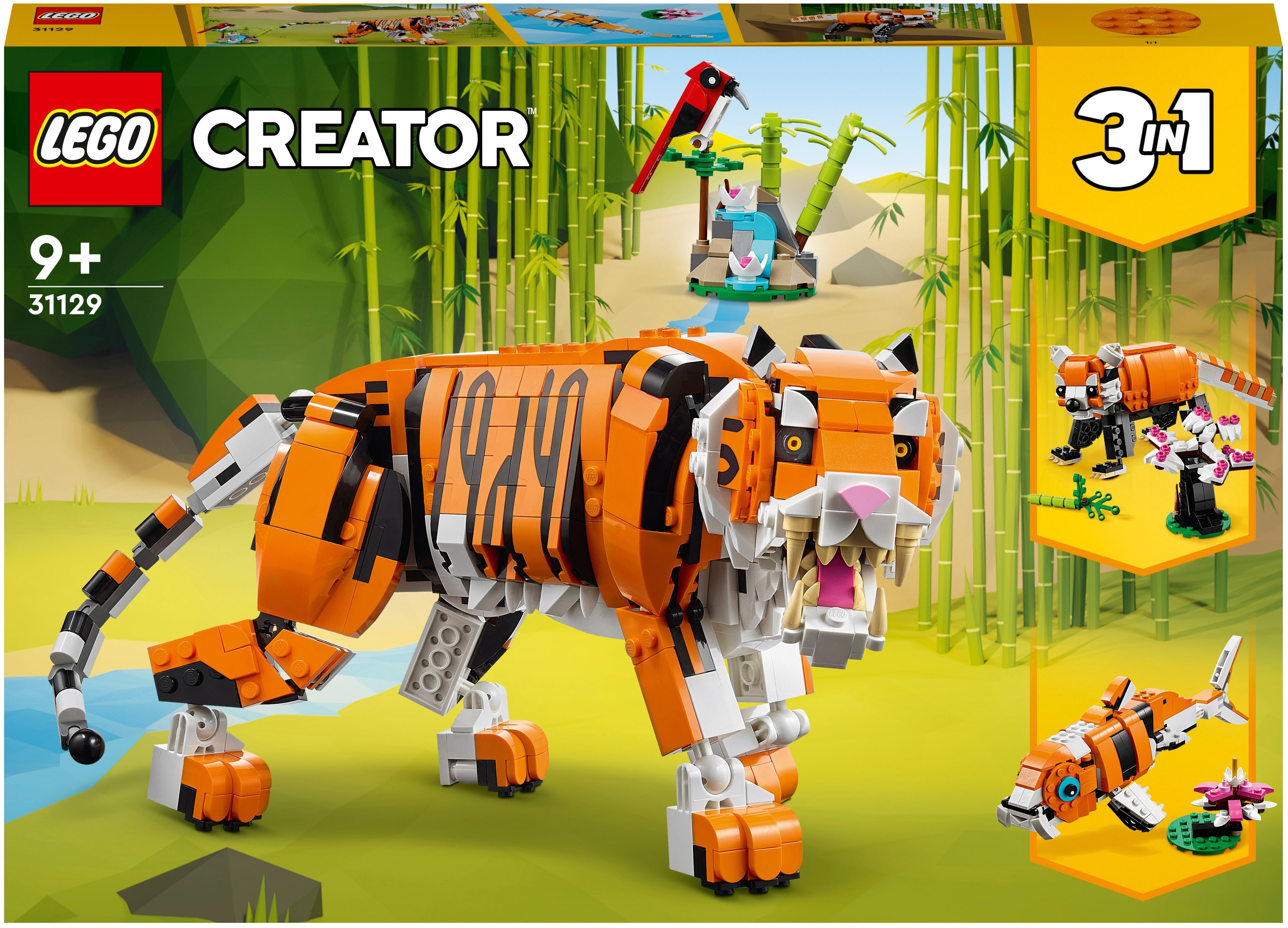 

Конструктор LEGO Creator Величественный тигр, деталей: 755 (31129), Creator Величественный тигр