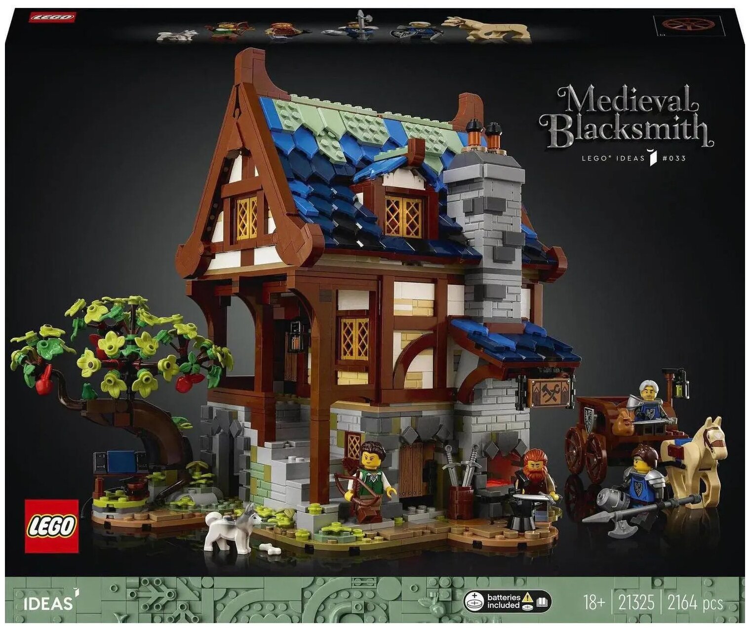 

Конструктор LEGO Ideas Средневековая кузница, деталей: 2164 (21325), Ideas Средневековая кузница