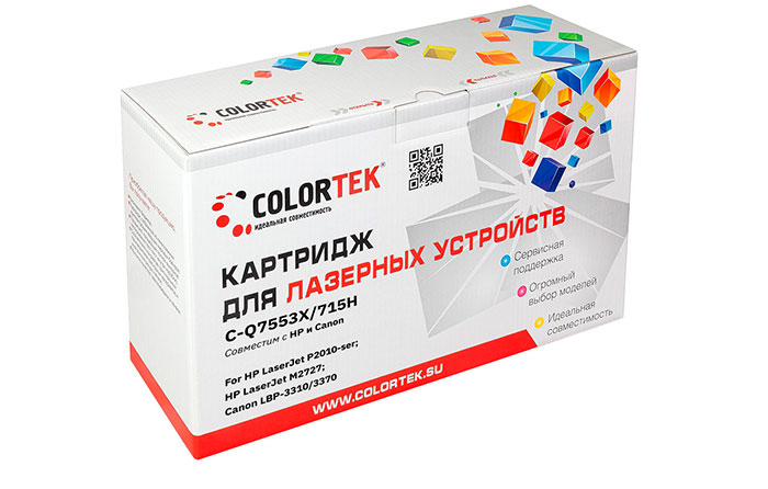 

Картридж Colortek Q7553X/C-715H (СТ-Q7553X/C-715H)