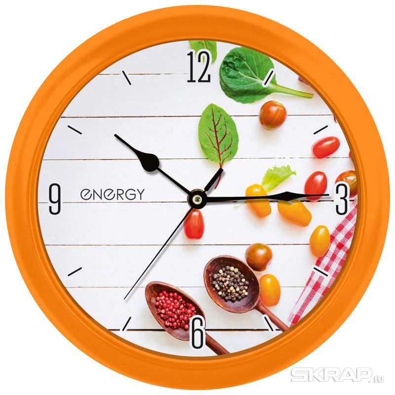 

Настенные часы ENERGY ЕС-111, 1xAA, принт (специи) (009484), ЕС-111