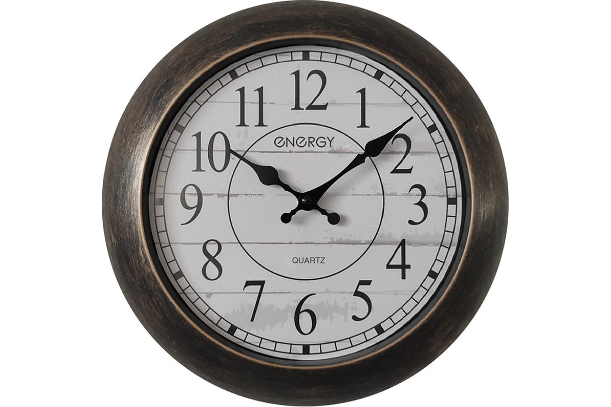 Настенные часы ENERGY ЕС-148, 1xAA, бронзовый (102254)