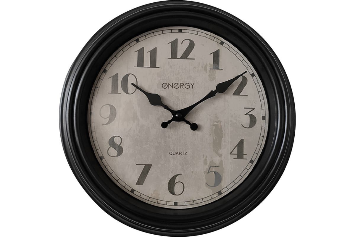 Настенные часы ENERGY ЕС-151, 1xAA, черный (102249)