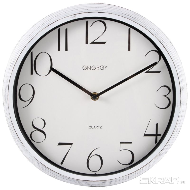 

Настенные часы ENERGY ЕС-156, 1xAA, белый (102205), ЕС-156