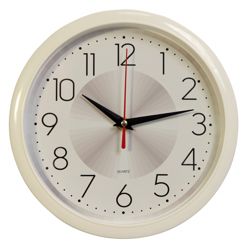 Настенные часы БЮРОКРАТ WallC-R69P, 1xAA, D 22см, белый (WALLC-R69P22/WHITE)