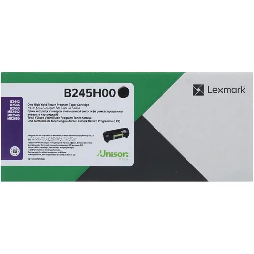 

Картридж лазерный Lexmark B240H00/B245H00/B240HA0, черный, 6000 страниц, оригинальный для Lexmark B2442dw/MB2442adwe/B2546dw/MB2546adwe/B2650dw/MB2650adwe