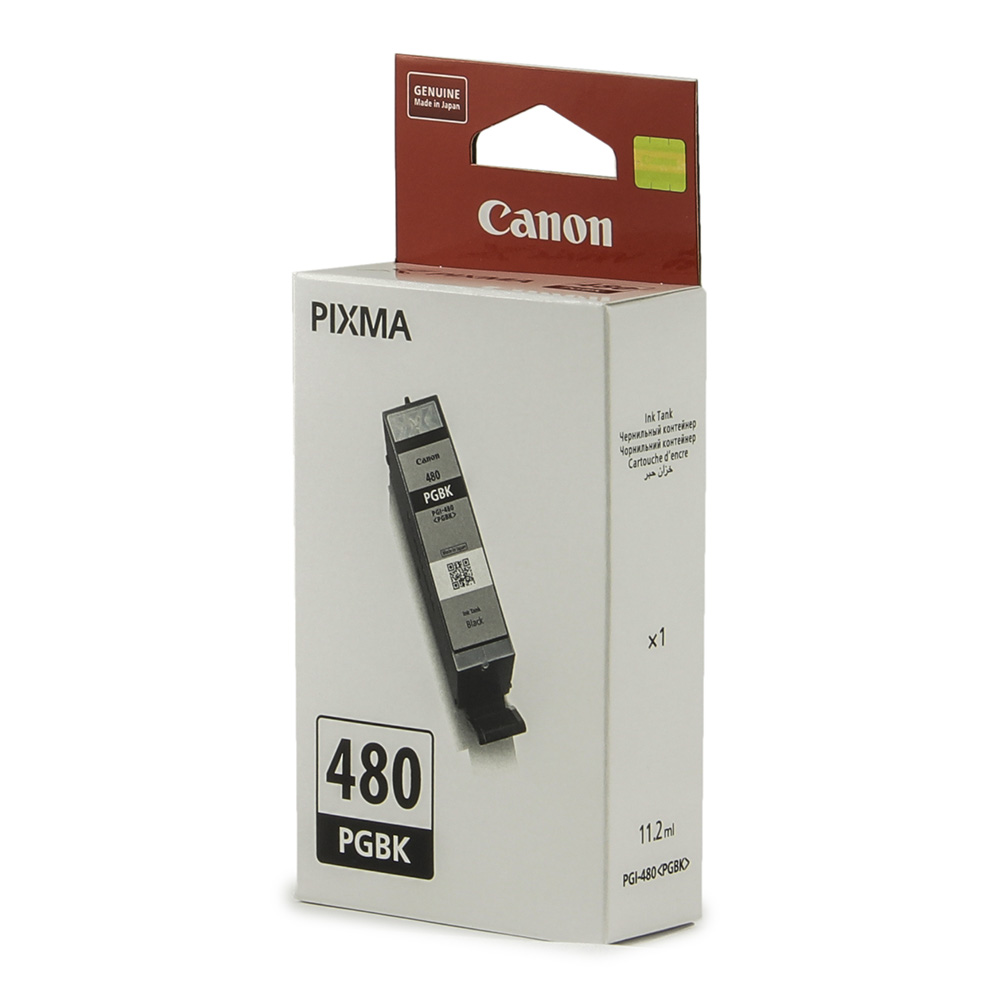 

Картридж струйный Canon PGI-480 PGBK (2077C001), черный, оригинальный, ресурс 200 страниц для Canon Canon Pixma TS6140 / TS8140TS / TS9140 / TR7540 / TR8540, PGI-480 PGBK