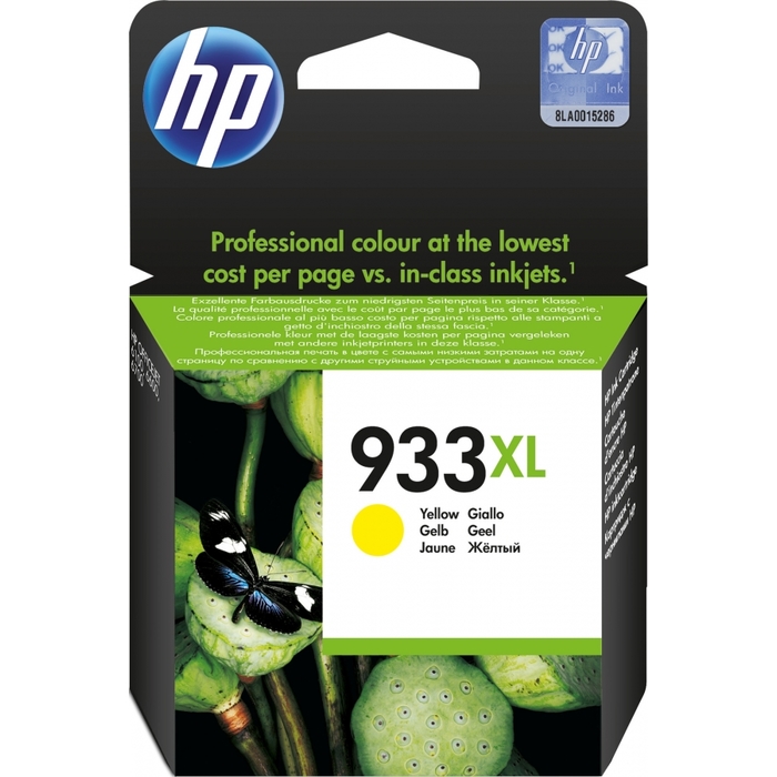 

Картридж струйный HP 933XL (CN056AE BGX), желтый, оригинальный, ресурс 825 страниц для HP Officejet 6100 / 6600 / 6700 / 7100 WF / 7610 WF, 933XL