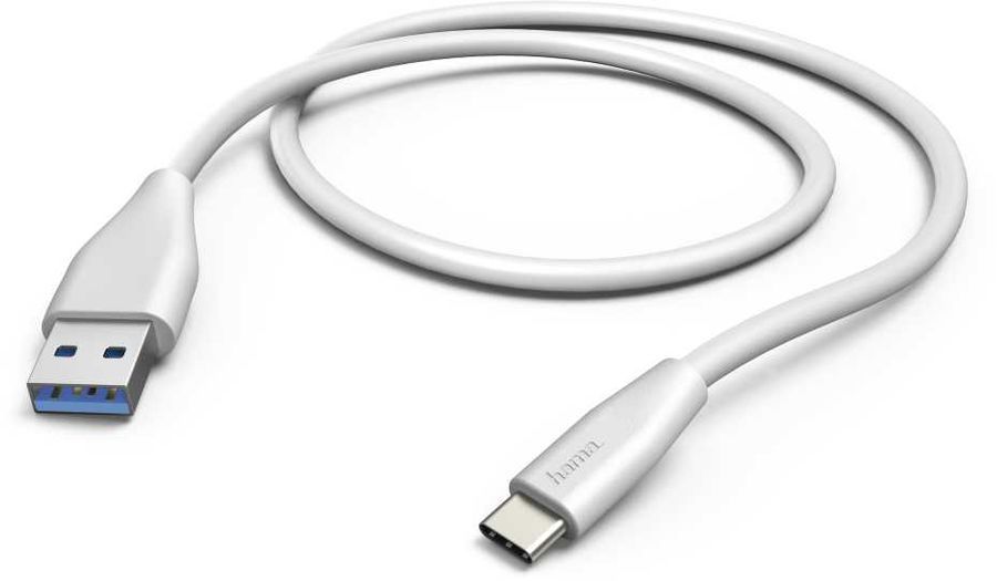 

Кабель USB 2.0 Type-C(m)-USB 3.1(Am), 1.5м, белый Hama (00178397)
