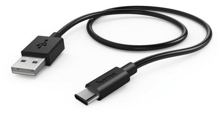 

Кабель USB Type-C-USB2.0(AM), Hama, 60см, черный (00178329)